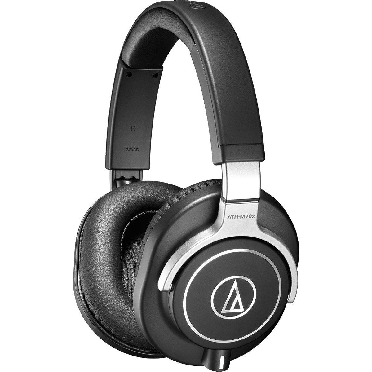 

Audio Technica Professional Monitor Headphones Wired DTM Recording Mix Mastering Home Recording ATH-M70x [] чорний