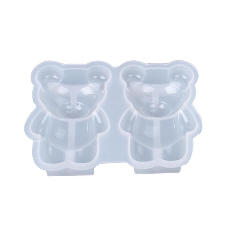 

Рукоделие Мыло Свеча Форма для заливки смолой DIY Поделки Форма для украшений Ручной работы 3D Медведь для формы куклы Ароматический Гипс Силикон