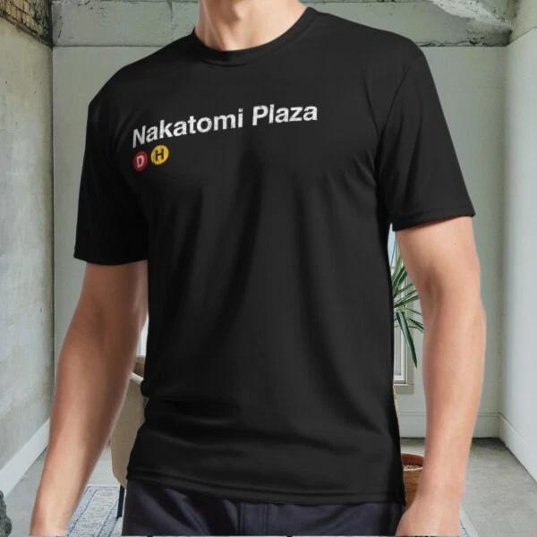 

New Nakatomi Plaza Active Logo Men s Black T shirt Funny Size S to 5XL L