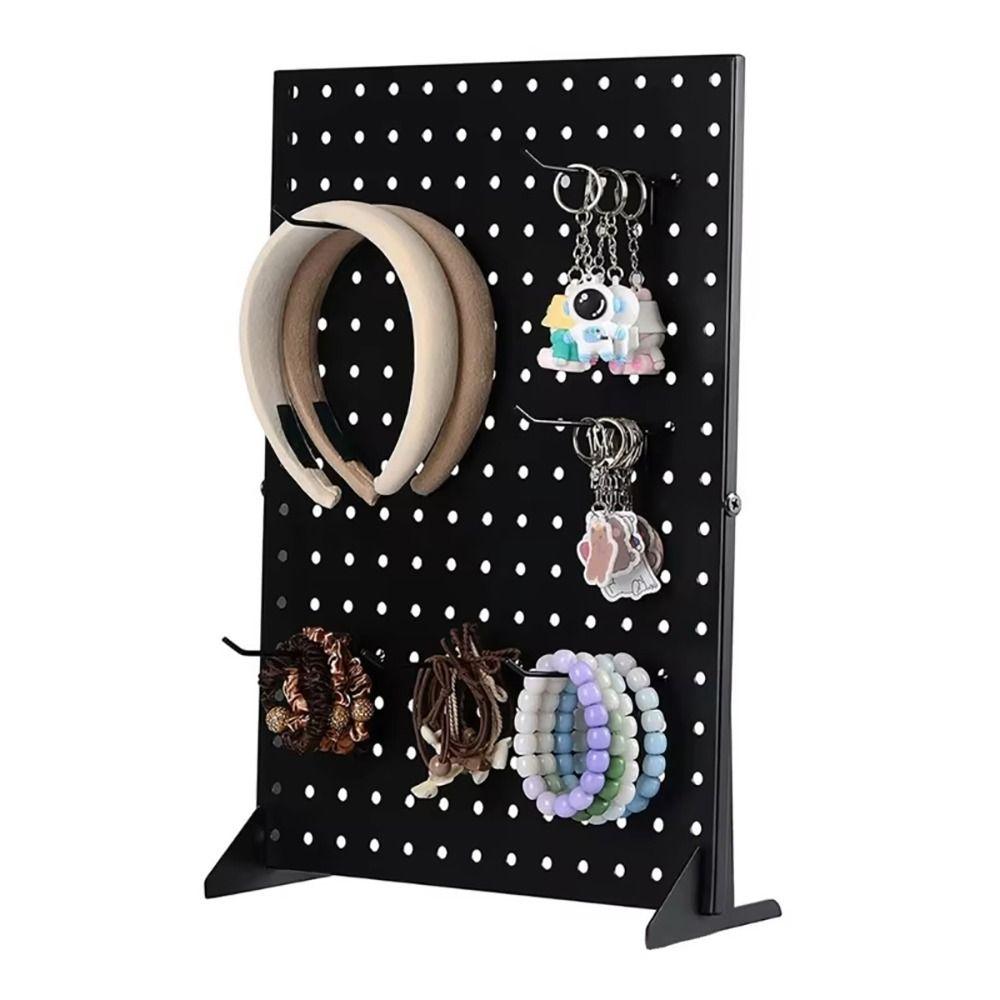 1Set with 12 Hooks Jewelry Stand Holder Iron Display Shelves Durable Jewelry Display Rack