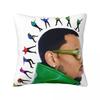 Raooer Chris Brown  () Pillow Case Cushion Cover Soft Pattern Pillow Cover Kawaii Pillowcases For Chair Sofa Home Decoration