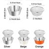 Colander Double Layer Stainless Steel Colander Set Stackable Space Saving Strainer Bowl Set Mini Drain Basket Draining Rice