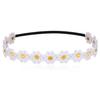 Girls Daisy Flower Headband Sunflower Crown Hair Wreath Bohemian Floral Soft Hair Bands Wedding Festivals Party