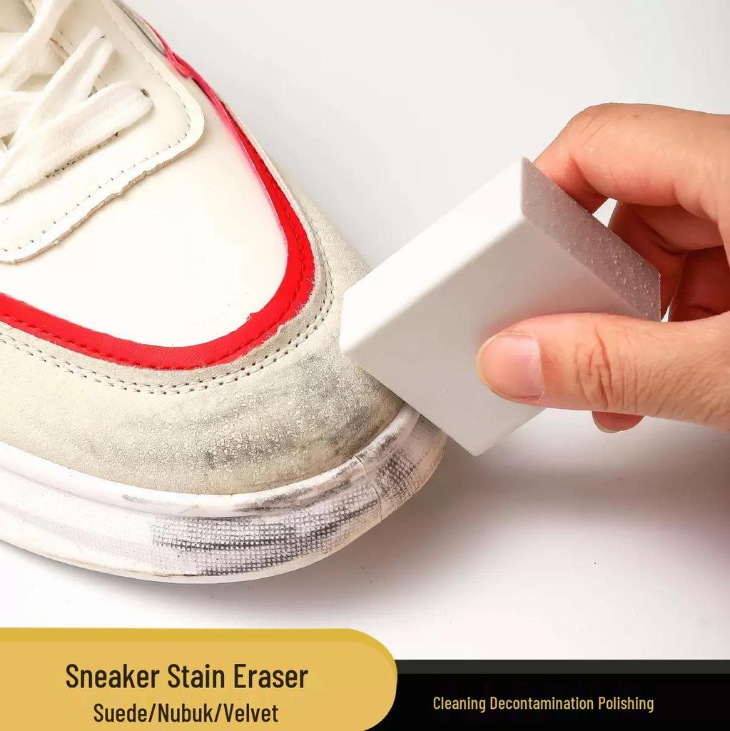 Compact Shoe Cleaning Eraser for Sneakers and Suede - Removes Stains and Keeps White Shoes Bright