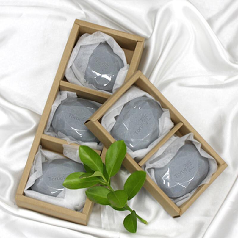Natural Tourmaline Bar Toruae Cleansing Foam Cleansing Bar Jojoba Oil Soothing Soap (2 pieces) Tourmaline soap (2 pieces)