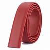 Men's Automatic Buckle Belt, 3.5cm, Headless, Lychee Grain, Brown/Black, for Trousers.