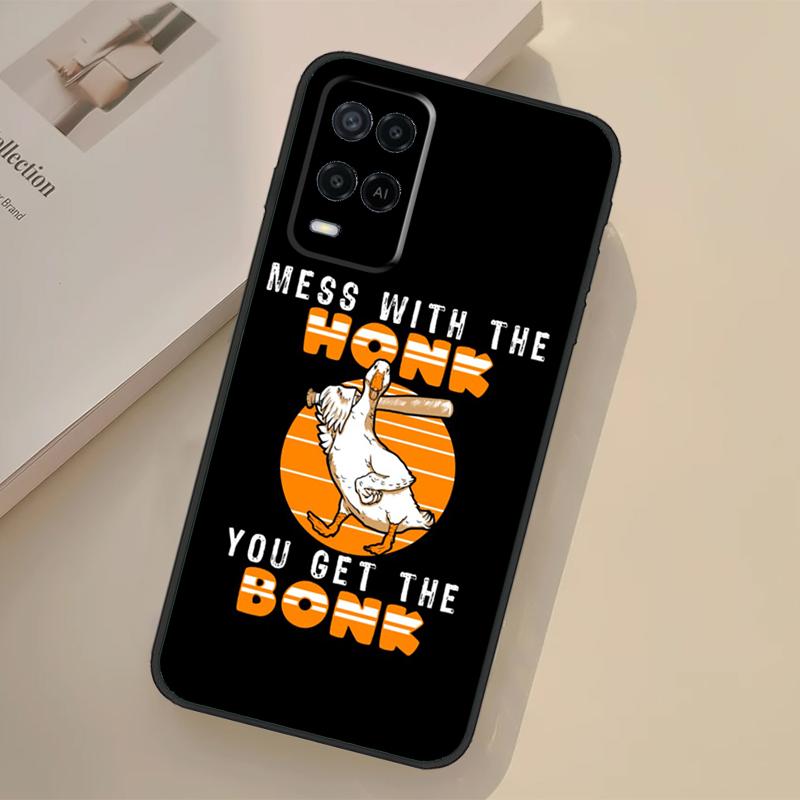 Duck Goose Honk Bonk Funny Meme Case For Oppo A17 A57 A77 A74 A54 A94 A78 A98 A18 A60 A80 A40 A38 A58 A96 A76 A16 A15 A5 Pro