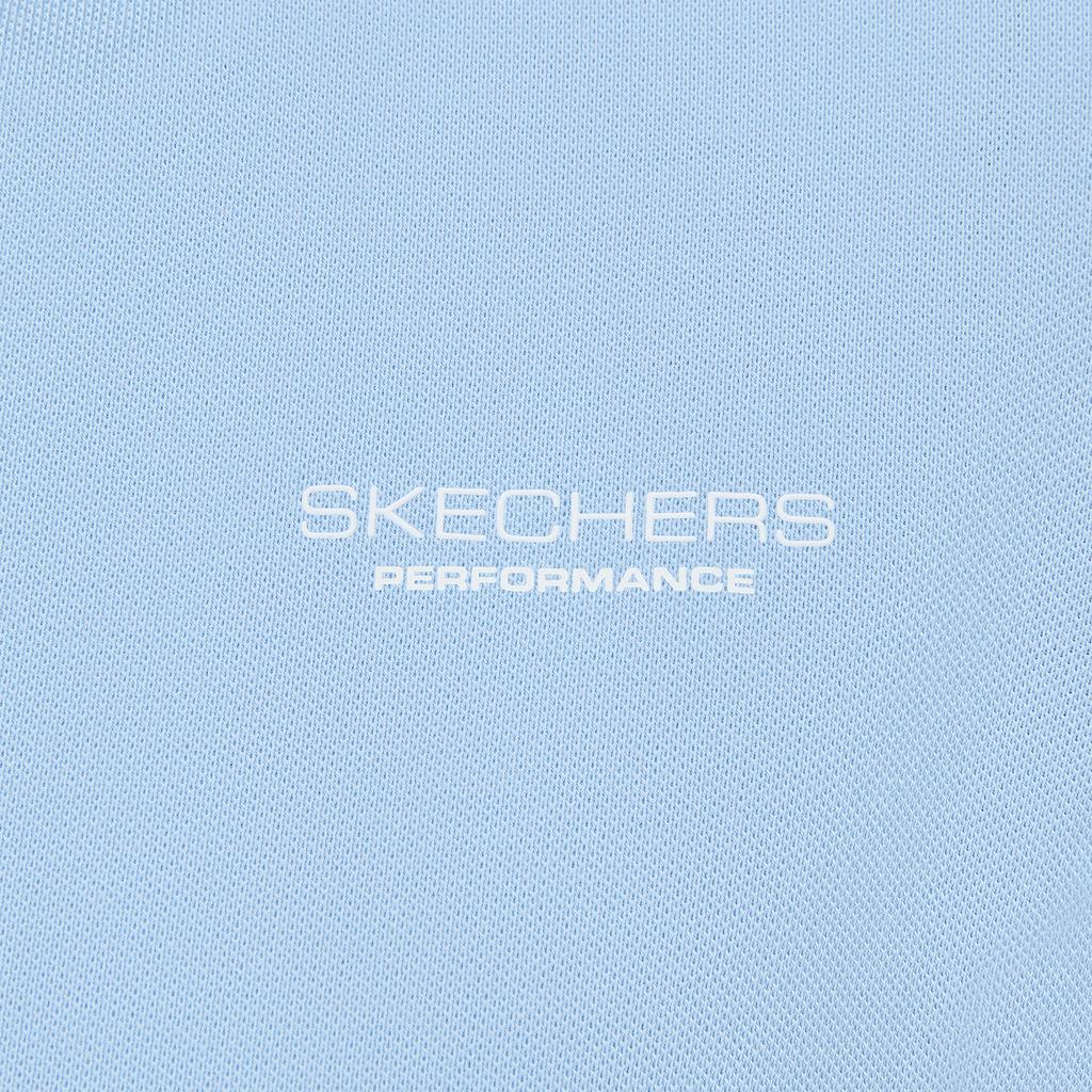 Skechers Breathable Solid Color Moisture-Wicking Polo Shirt Women tops P226W101-01FJ
