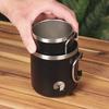 Captain Stag (UE-3596) CS Vacuum Folding Handle Mug, 300ml, Stainless Steel, Black, Outdoor Cup, Mug, Tumbler