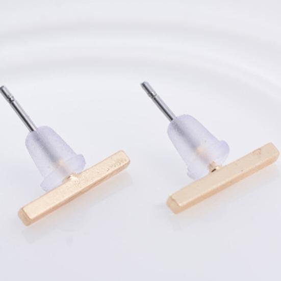 Minimalistyczne Kolczyki Sztyfty w Linii dla Kobiet Biżuteria na Imprezę Walentynki