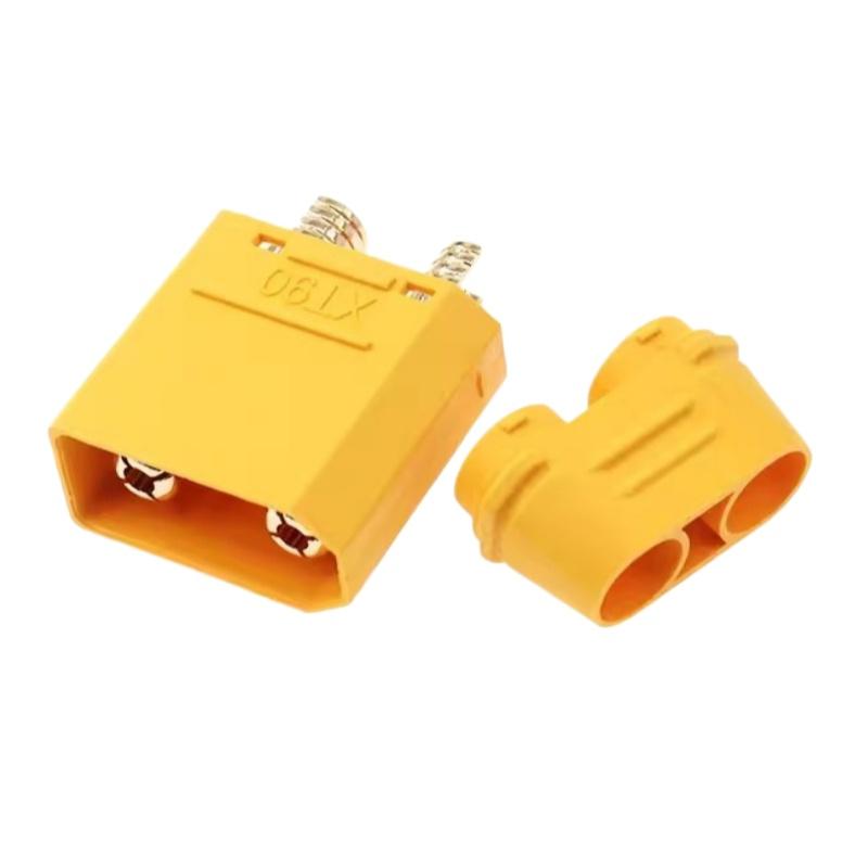 XT90H Male Female Connector High Conductivity With Insulated Cover Welding Terminal 1/3 Sets for E-Bike Power System Modification