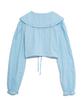 HIGH SCHOOL DISCO Ruffle Collar Blouse_Sky Blue