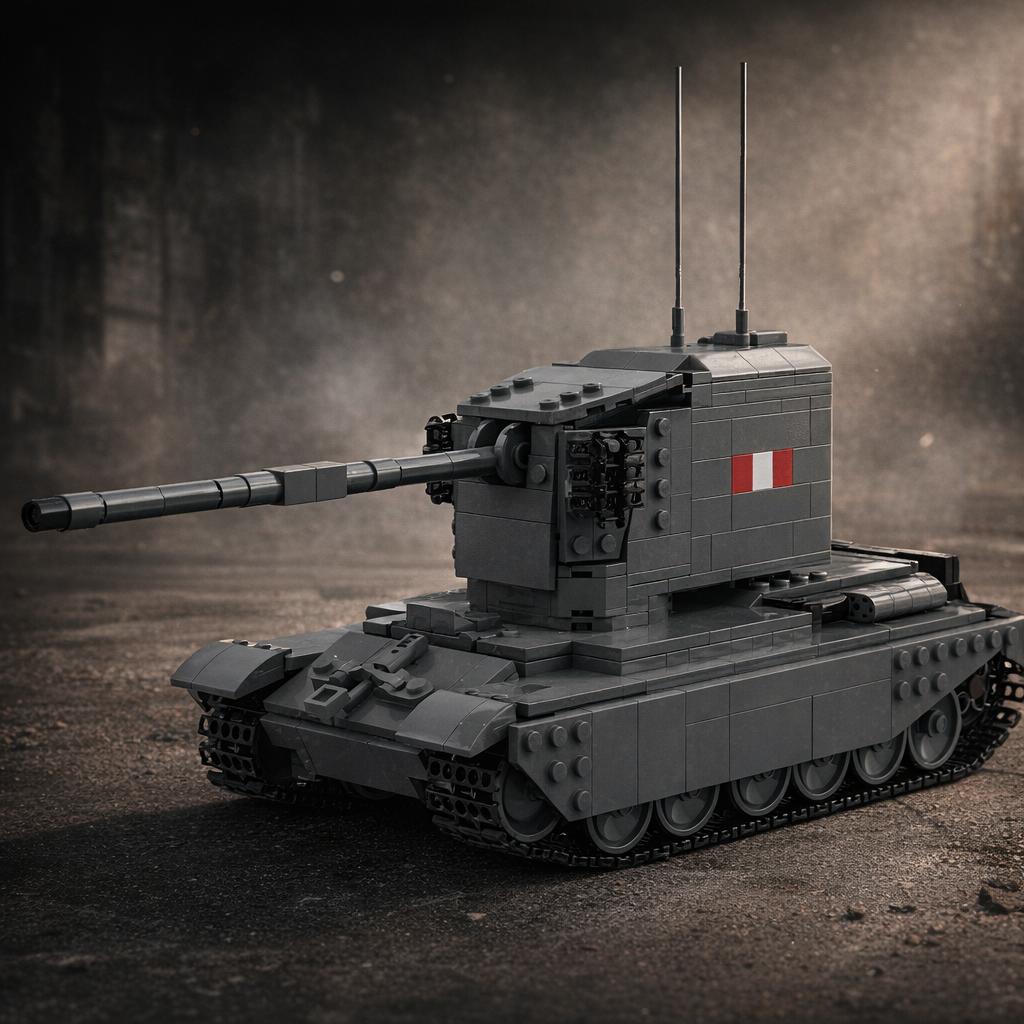MOC FV4005 Tank Destroyer Building Blocks | 931PCS Military Bricks Kit | Collectible Model for Adults & Teens | War History Gift