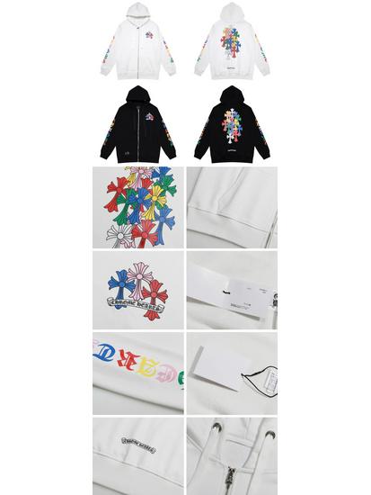 Vyšívaná mikina s křížem a podkovou pro muže a ženy - Podzimní oblečení