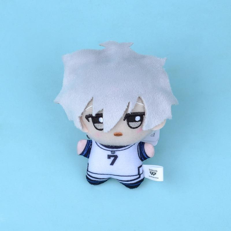 10cm Nouveau Pendentif Porte-clés Peluche Blue Lock Isagi Yoichi Nagi Seishiro Mikage Reo Rin Itoshi Itoshi Sae Poupée d'Action Sac Cadeau