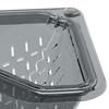 Magnetic Corner Sink Basket Triangular Kitchen Sink Strainer Easy Cleaning Drain Catcher for Food Scraps