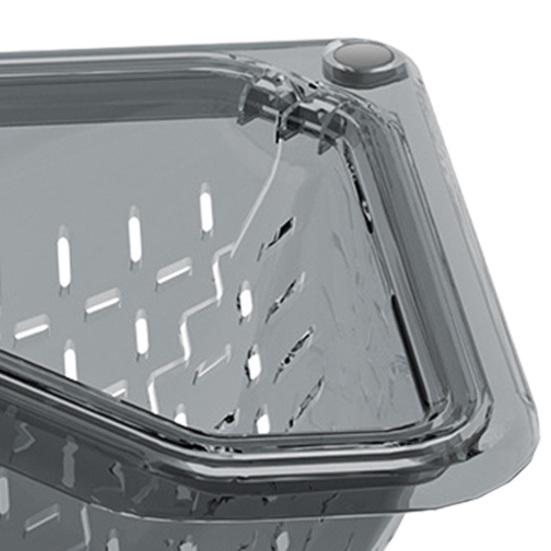 Magnetic Corner Sink Basket Triangular Kitchen Sink Strainer Easy Cleaning Drain Catcher for Food Scraps