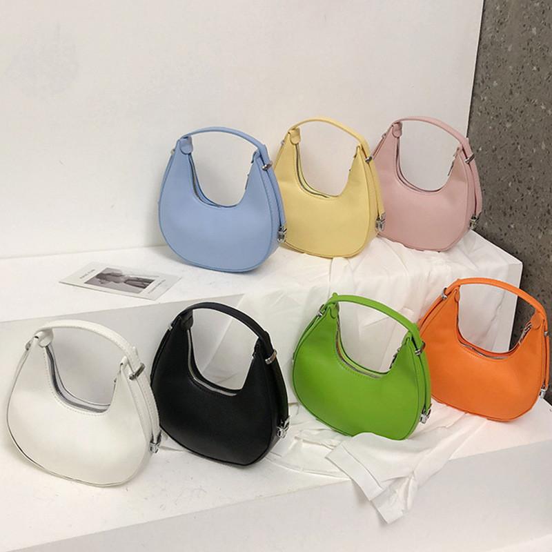 Trendy Women's 2023 New Fashion Shoulder Bag Pu Shell Shape Zipper Closure Street Style