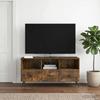 TV Stand Smoked Oak 102 x 34.5 x 50 cm Particleboard