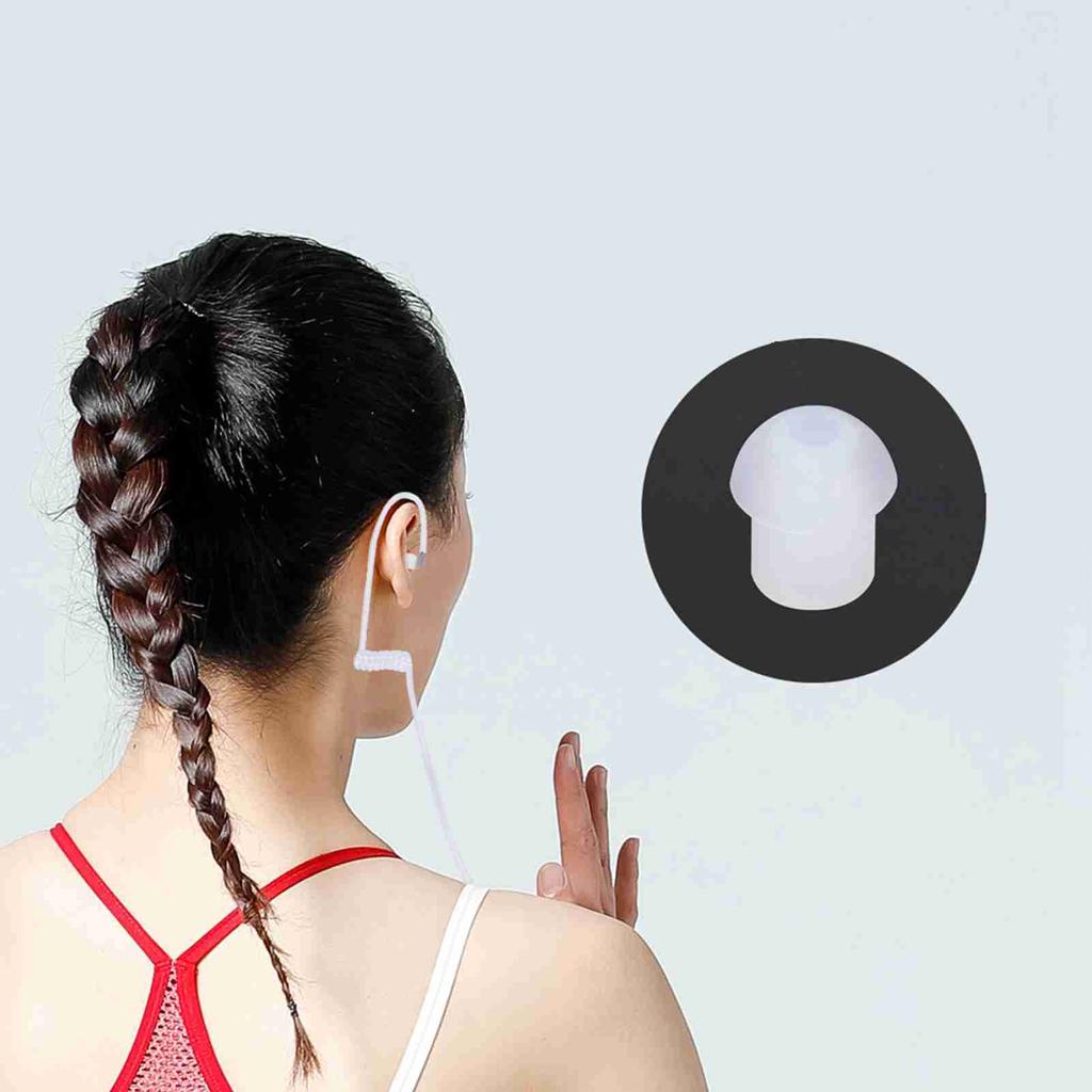 10Pcs Replacement Covert Acoustic Air Coil Audio Tube with Earbuds for MotorolaKenwoodIcom