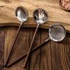 Walnut Handle Kitchen Tool 304 Stainless Steel Spatula Spoon Oil Filter Colander Kit Gadgets Anti-Scalding Cookware For Service