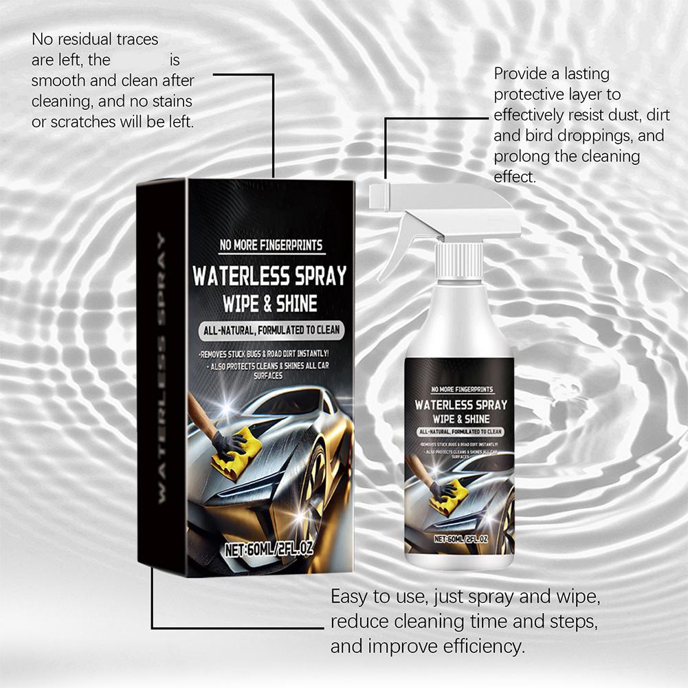 Waterless Car Body Cleaner Spray Quick Cleaning For Car Body Surface Stain Removal Restores Vehicle Luster