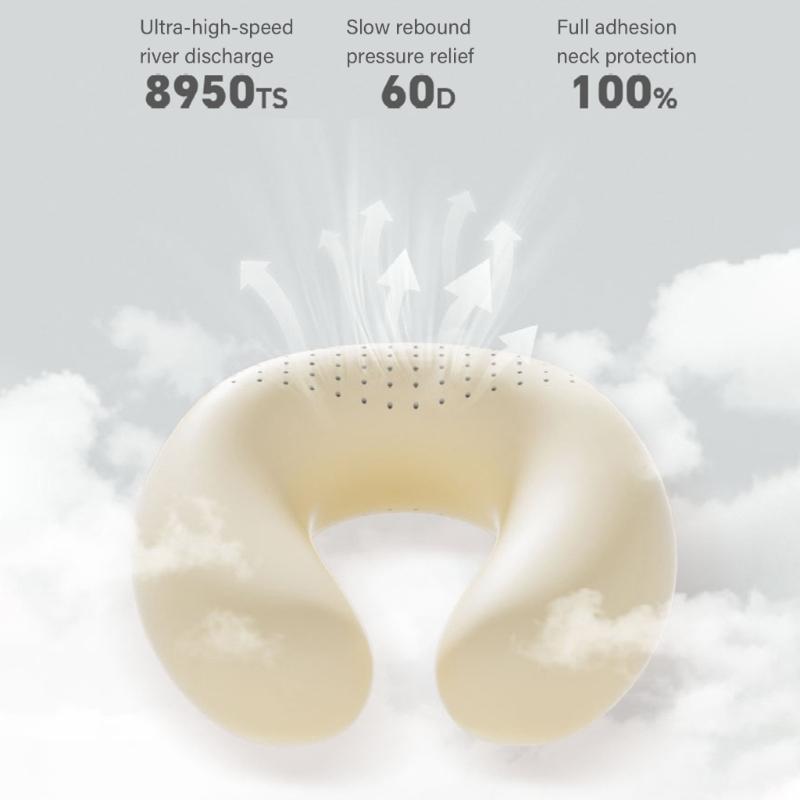 Nackenkissen für Reisen, Reise-Nackenkissen für Flugzeuge Memory-Schaum Reisekissen für Flug Kopfstütze Schlaf, Tragbar