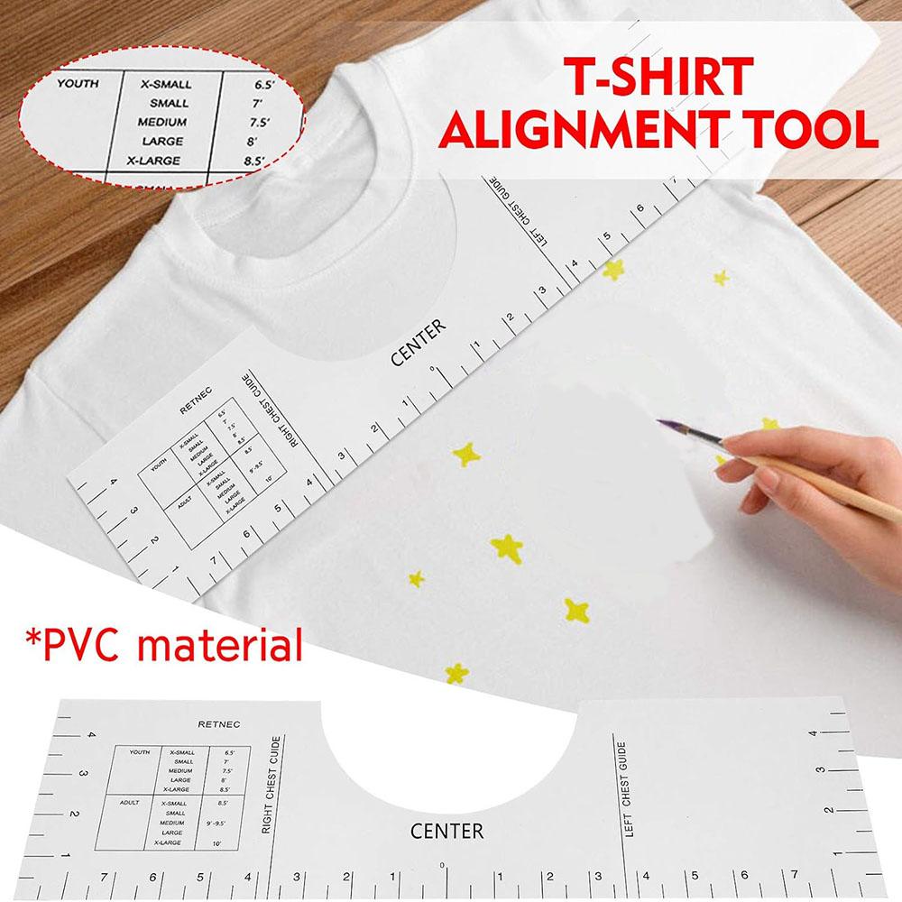 Tshirt Alignment Tool - Centering Shirt Tool Ruler-18*5 Inch