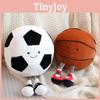 Cute Cartoon Animal Plush Toy Football And Basketball Baby Doll Soft And Cuddly Stuffed Toy For Babies