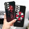 R-Resident-Evil Game Plating Phone Case For Samsung A17 A07 A37 A57 A16 A56 A15 A55 A14 A54 A13 A53 A26 A36 A25 A35 A24 A34 A23