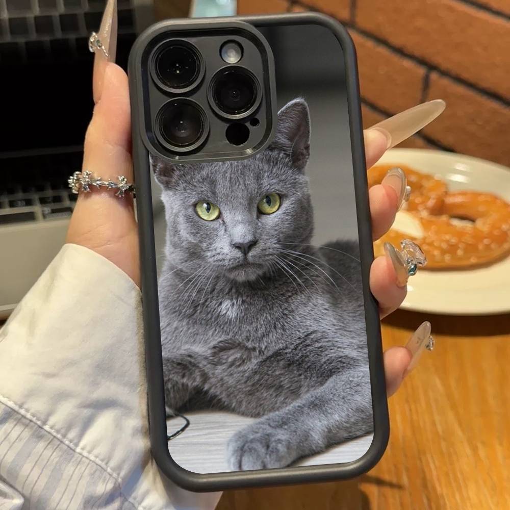 British Shorthair Cat Soft TPU Phone Case For Iphone 17 Air 16 15 14 13 12 11 Pro Max Plus Cover