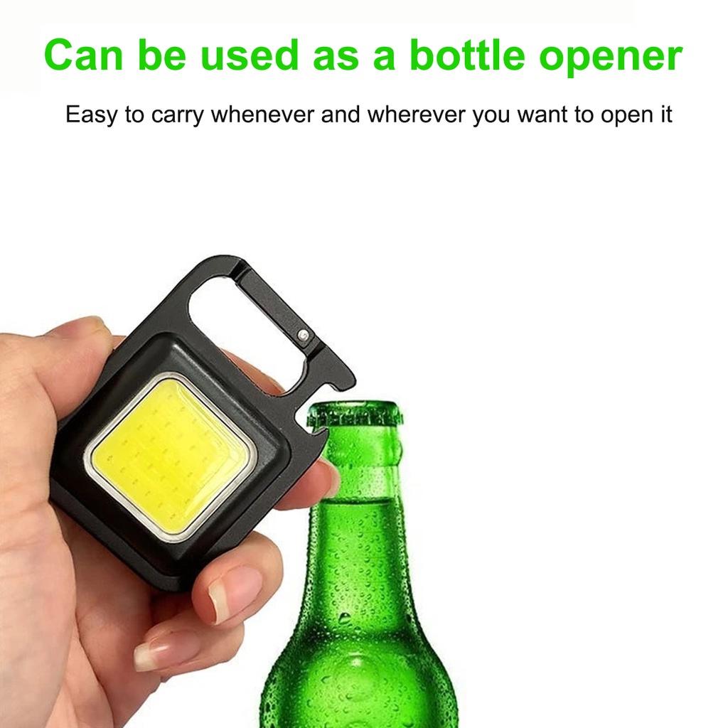 Fonken Mini LED Flashlight Keychain Light Multifunctional Portable COB Camping Flashlights USB Charging Work Lights fishing Lanterna