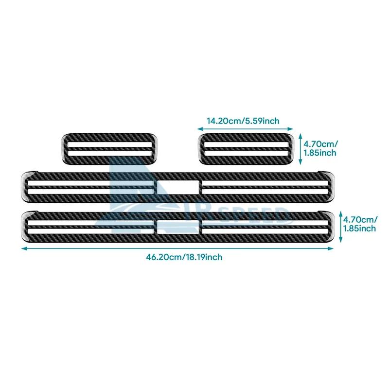 Real Soft Carbon Fiber Car Door Sills Protector Sticker for BMW Mini Cooper F65 2024 2025 Accessories Decal Styling