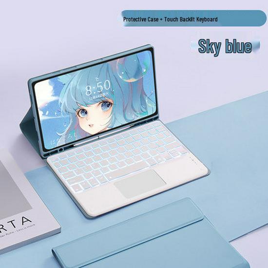 Samsung A8 Tablet Bluetooth Keyboard Case X200 - Detachable Silicone Soft Shell 10.5"