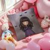 Cartoon S-Santoro Gorjuss Pillow Case Anti-Dustmite Pillowcase Invisible Zipper Silky Short Plush Sofa Cushion Cover