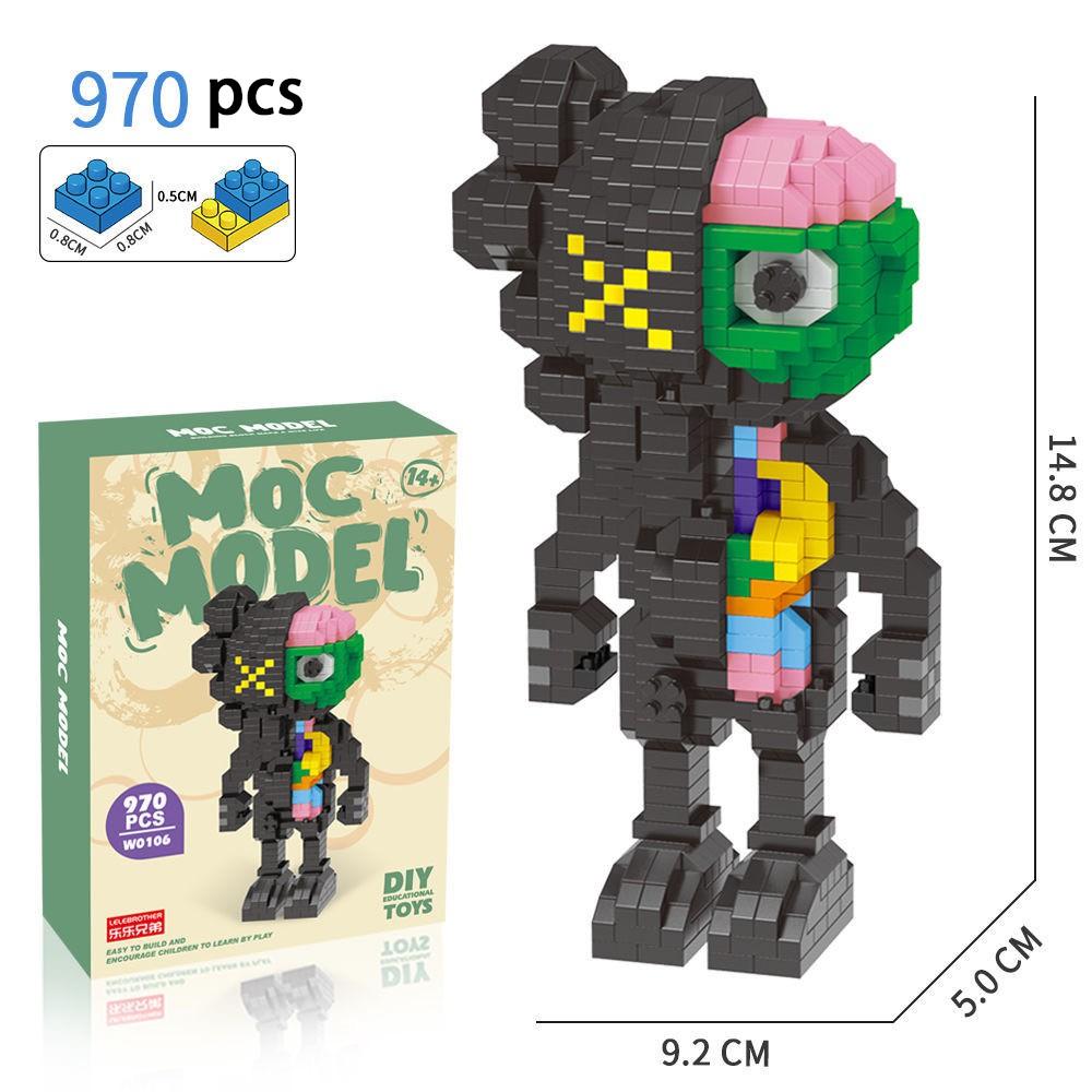 [Spot] micro diamond building blocks small particles assembled adult three-dimensional high difficulty cartoon model birthday gift toy set