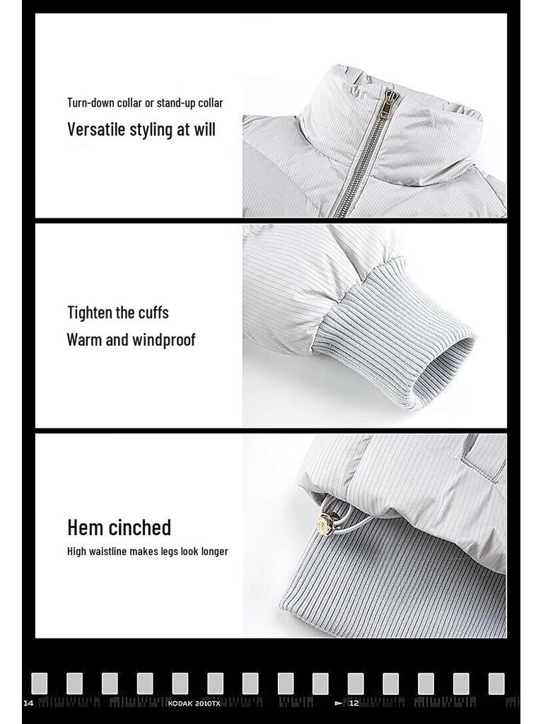 BOSIDENG B40145274 Stand Collar Fashion Warm Down Jacket