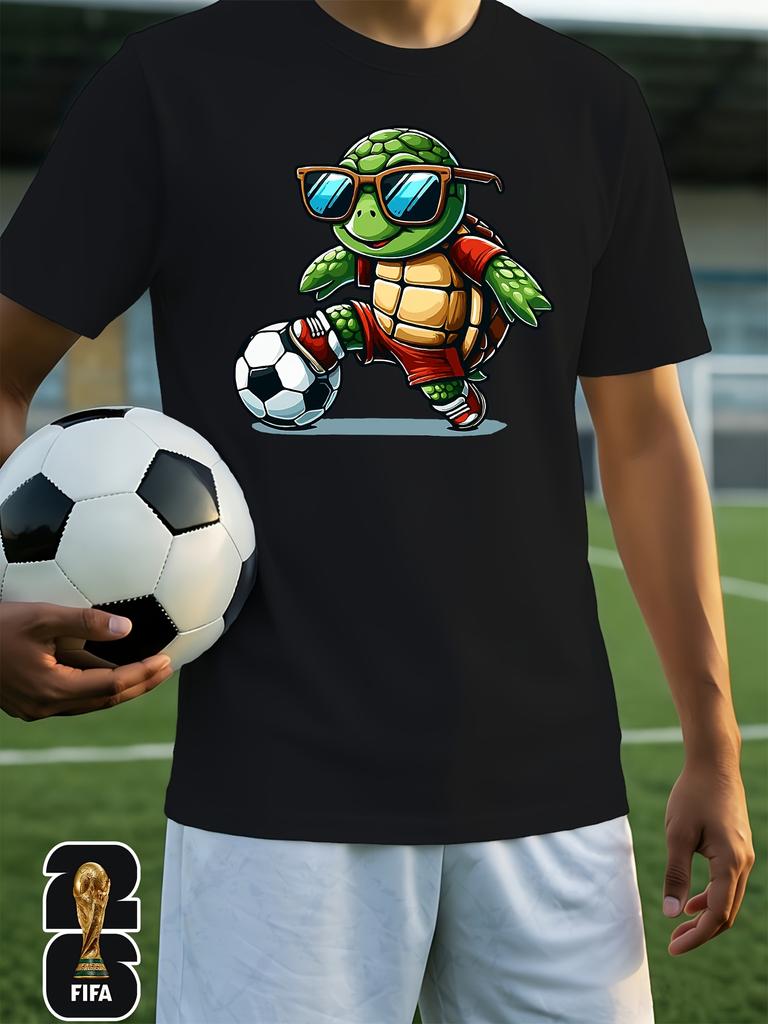 Men's Home Clothing Top [FIFA  Authorization] . 2026  Men's and Women's T-shirt,  Pattern Print, Trendy and Fashionable, Suitable for Beach Parties,