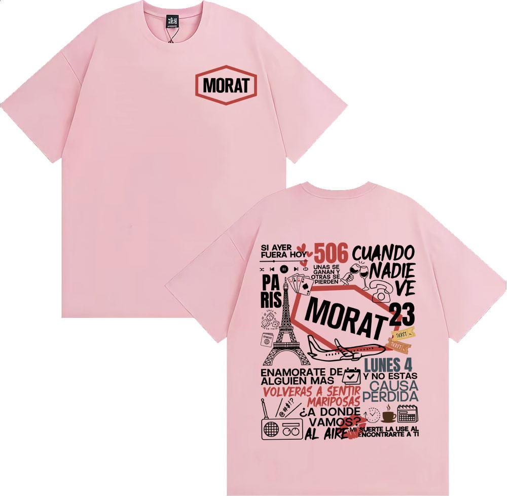 Magliette con Stampa Grafica Album Rock Band Morat Unisex Moda Donna High Street Hip Hop T-shirt 100% Cotone Comoda a Maniche Corte