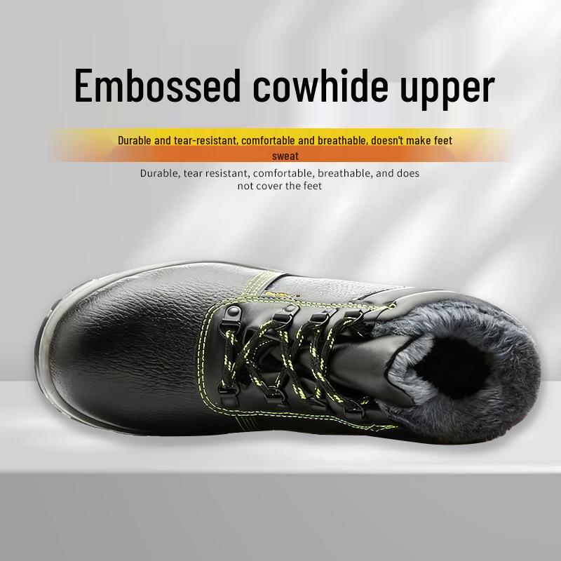 Herren Dicke High-Top Anti-Smash, Durchtrittsichere Arbeitsschuhe - Modisches, Atmungsaktives, Bequemes und Weiches Freizeit-Baugewerbeschuhwerk.