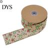 Christmas Wrapping Ribbon 5cm Wired Clear Print DIY Thicker Anti-fade Gift Wreath Decoration Packing Tear-resistant Large Bowknot Making Xmas Tree for