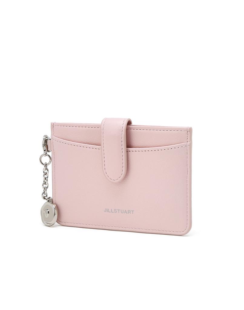 Jillstuart Acc [Zoe] Flower Charm Cowhide Card Wallet 2 Colors