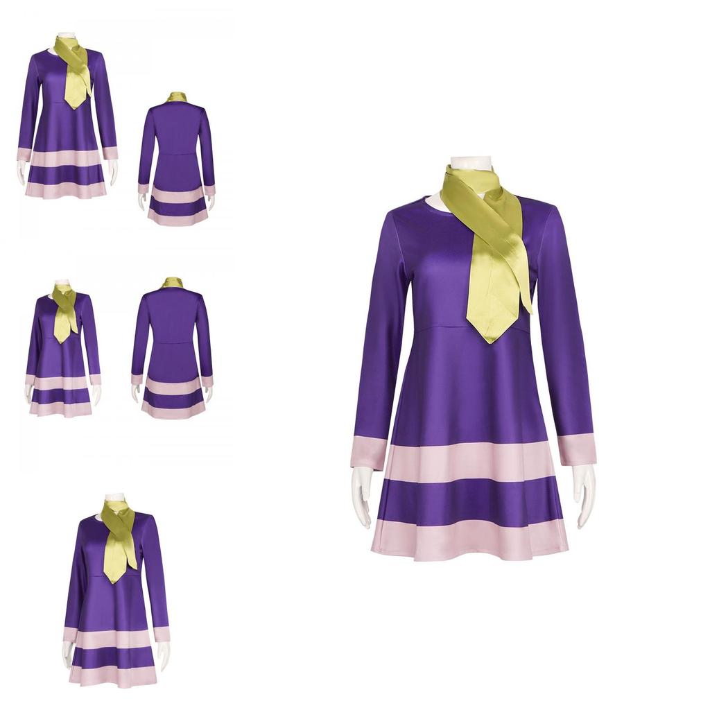 Scooby-doo Dog Cosplay Costume For Women Wilma Dress Halloween Cosplay Dress