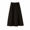 Mid-Length Polka Dot Maternity Skirt - Autumn/Winter 2025 Japanese Retro Style