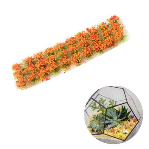 

Artificial Grass Flower Clusters for Diorama Design, Realistic Flower Clusters for Model Railways, Scenery Collection, Grass Model, Red and Yellow Flo