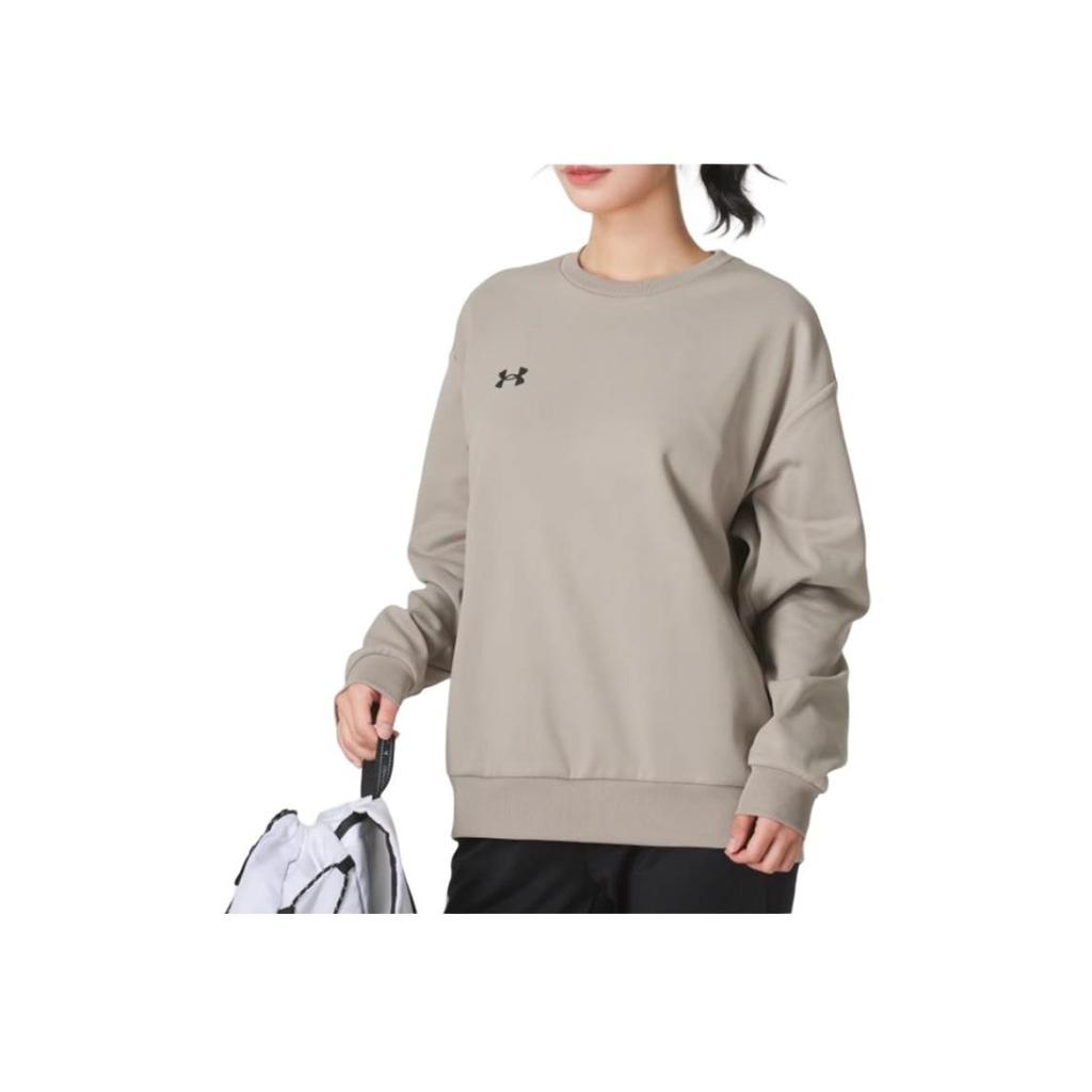 Under Armour Crew Neck Pullover Sports Long Sleeve Fleece Sweatshirt Unisex Sweatshirt Brown 24600305-203