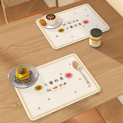 Σουπλά Warm Yang Fresh Series Δερμάτινο σουπλά Αδιάβροχο με αδιάβροχη μόνωση κατά του ζεματίσματος σουπλά Σουπλά Δυτικού στυλ Μονωτικό χαλάκι τραπεζαρίας