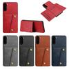 Vintage Leather Card Holder Phone Case for Samsung Galaxy S23+,S23 Card Pockets Dual Snap Buttons Flip Wallet Shell