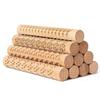 10 Pcs Wooden Clay Texture Roller Set for Pottery and Ceramics, Modeling Texture Rolling Pin Stencil Board Stamps