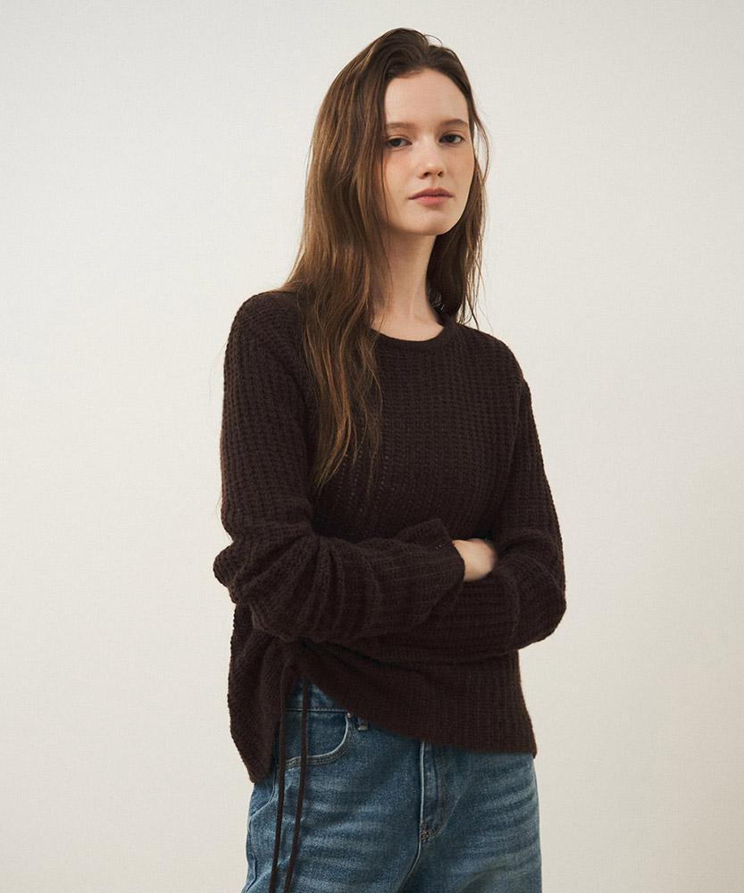 AAU Drawstring Knit_Brown